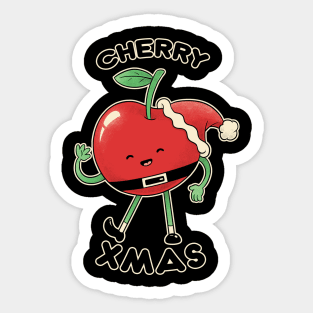 Cherry Christmas Sticker